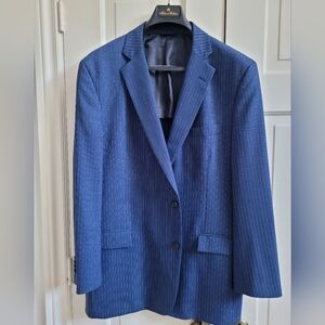 Brooks Brothers Men's blue pinstripe suit jacket and pants.